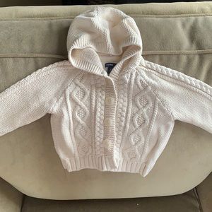 🌻 Gap Off White Knitted Button Sweater